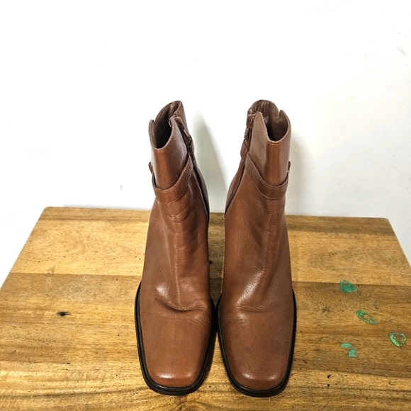 Karen Scott Women's Leather Ankle Boots Size 7.6 - Picture 4 of 16